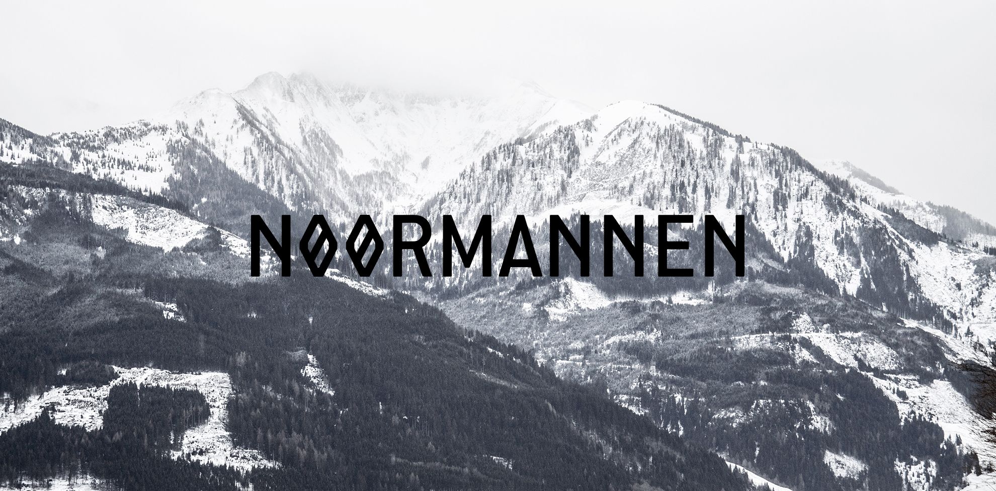 Noormannen logo on mountain background